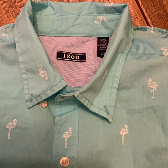 Set of two Izod short sleeve button down. Size Large. - Picture 3 of 6